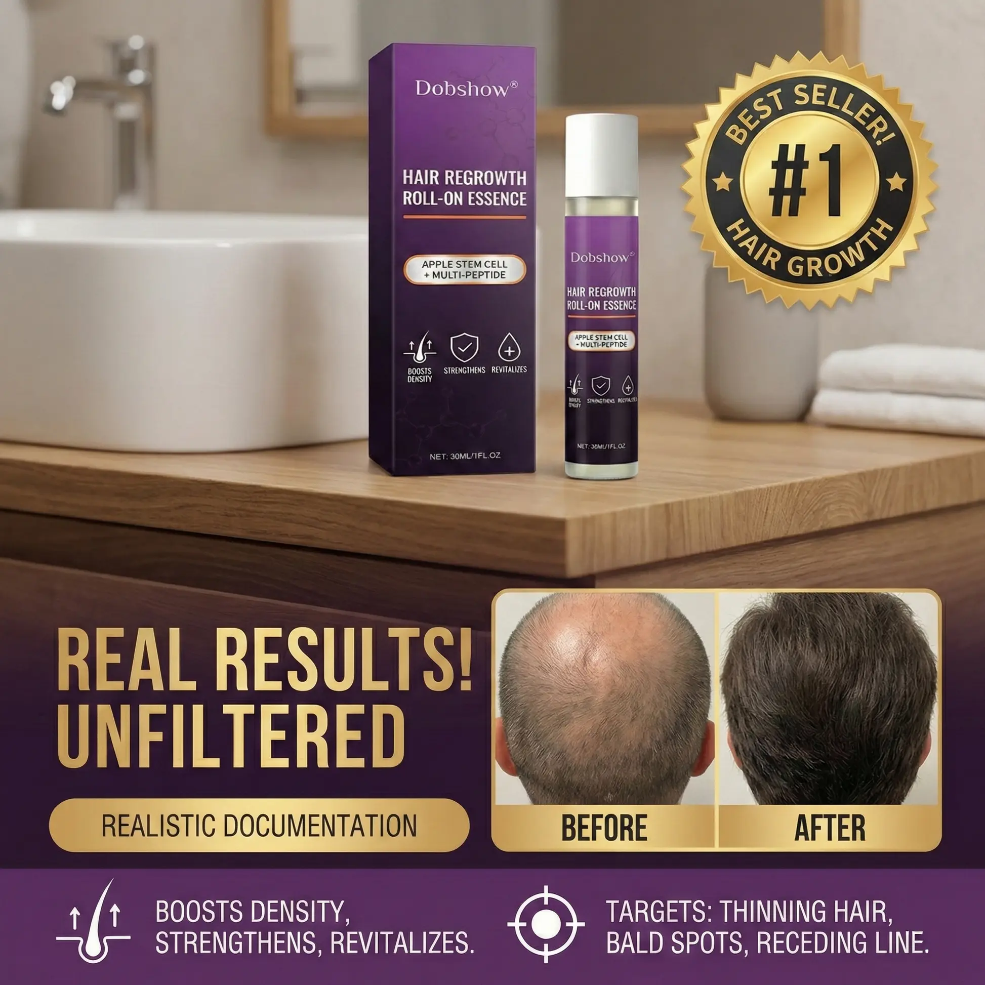 Dobshow® Pielęgnacja na porost włosów w kulce - obrazek 2