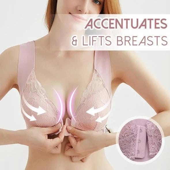 Biustonosz konturowy 5D zapinany z przodu - obrazek 2