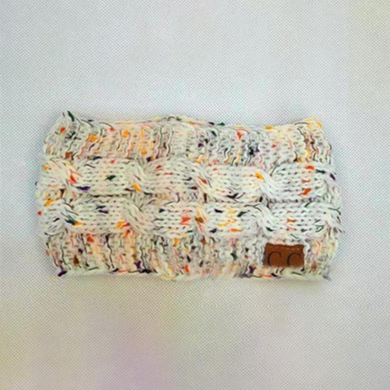 Kolorowa opaska na głowę wykonana na szydełku - obrazek 2