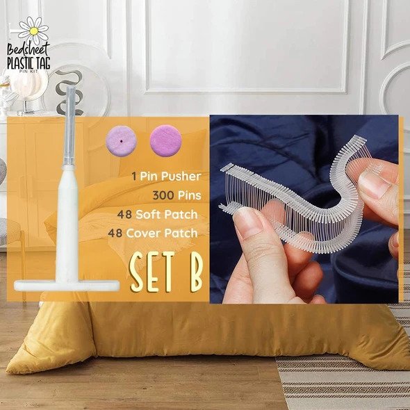 Zestaw plastikowych przypinek do prześcieradła - obrazek 2