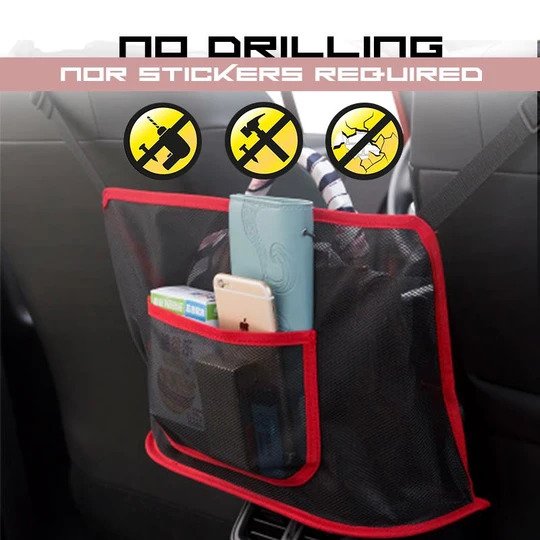 Kieszonkowy uchwyt siatkowy do fotelika samochodowego - obrazek 2