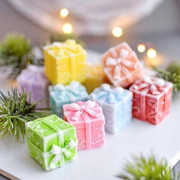 Ręcznie wykonany zestaw świec świątecznych DIY - obrazek 2