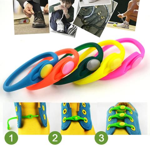 Wodoodporne, silikonowe sznurowadła Lazy - obrazek 3