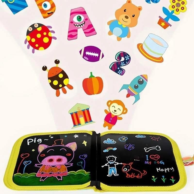 Przenośny, wymazywalny blok do rysowania Doodle Pad (w zestawie 12 długopisów) - obrazek 3