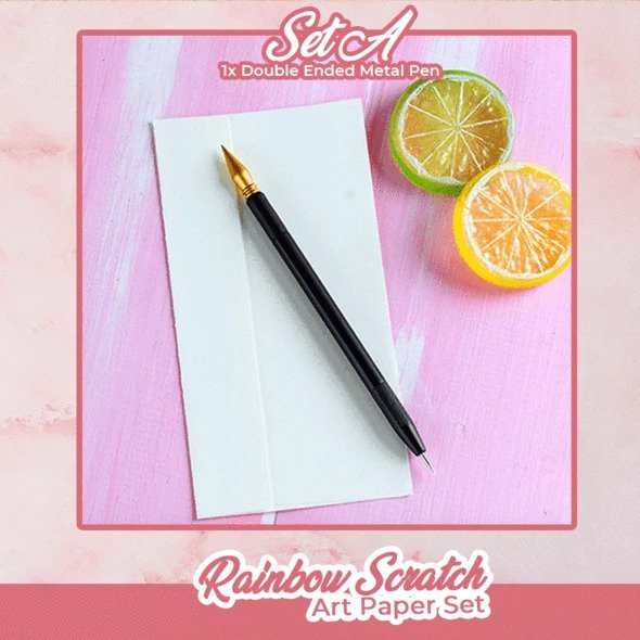 Zestaw papierów artystycznych Rainbow Scratch - obrazek 3