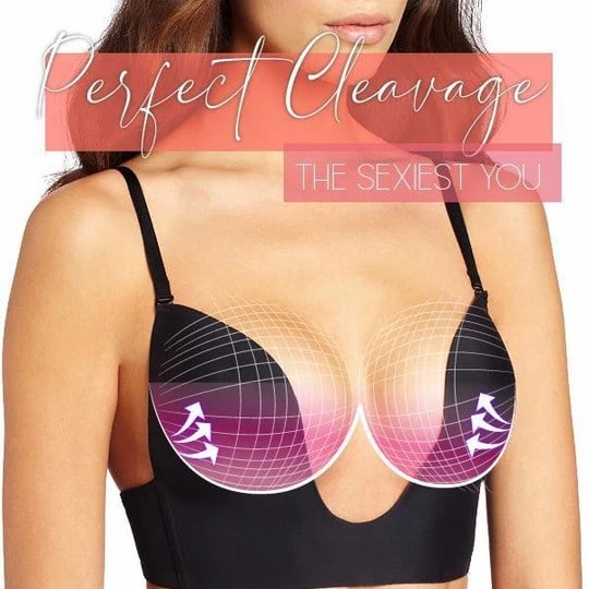 Biustonosz LaxChic z głębokim dekoltem w kształcie litery U - obrazek 3