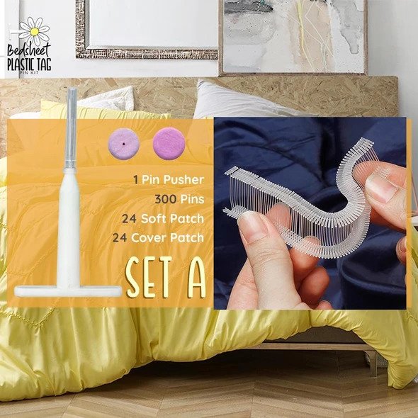 Zestaw plastikowych przypinek do prześcieradła - obrazek 3