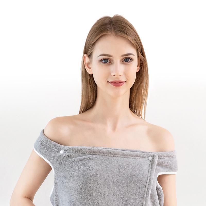 Damskie, szybkoschnące, pluszowe szlafroki z mikrofibry - obrazek 4