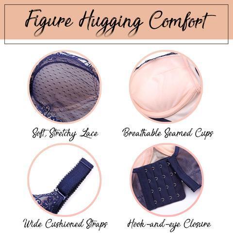 Koronkowy biustonosz z pełnym pokryciem - obrazek 4