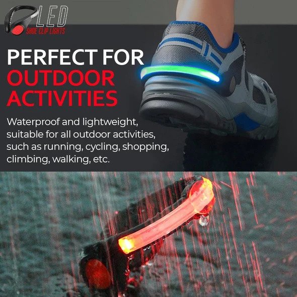 Lampki LED z klipsem do butów (1 para) - obrazek 4