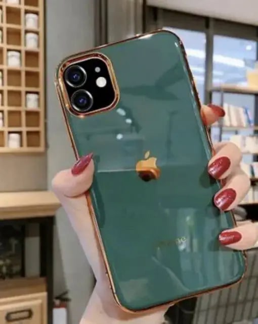 Luksusowa, galwanizowana, błyszcząca obudowa zderzaka z logo do iPhone'a