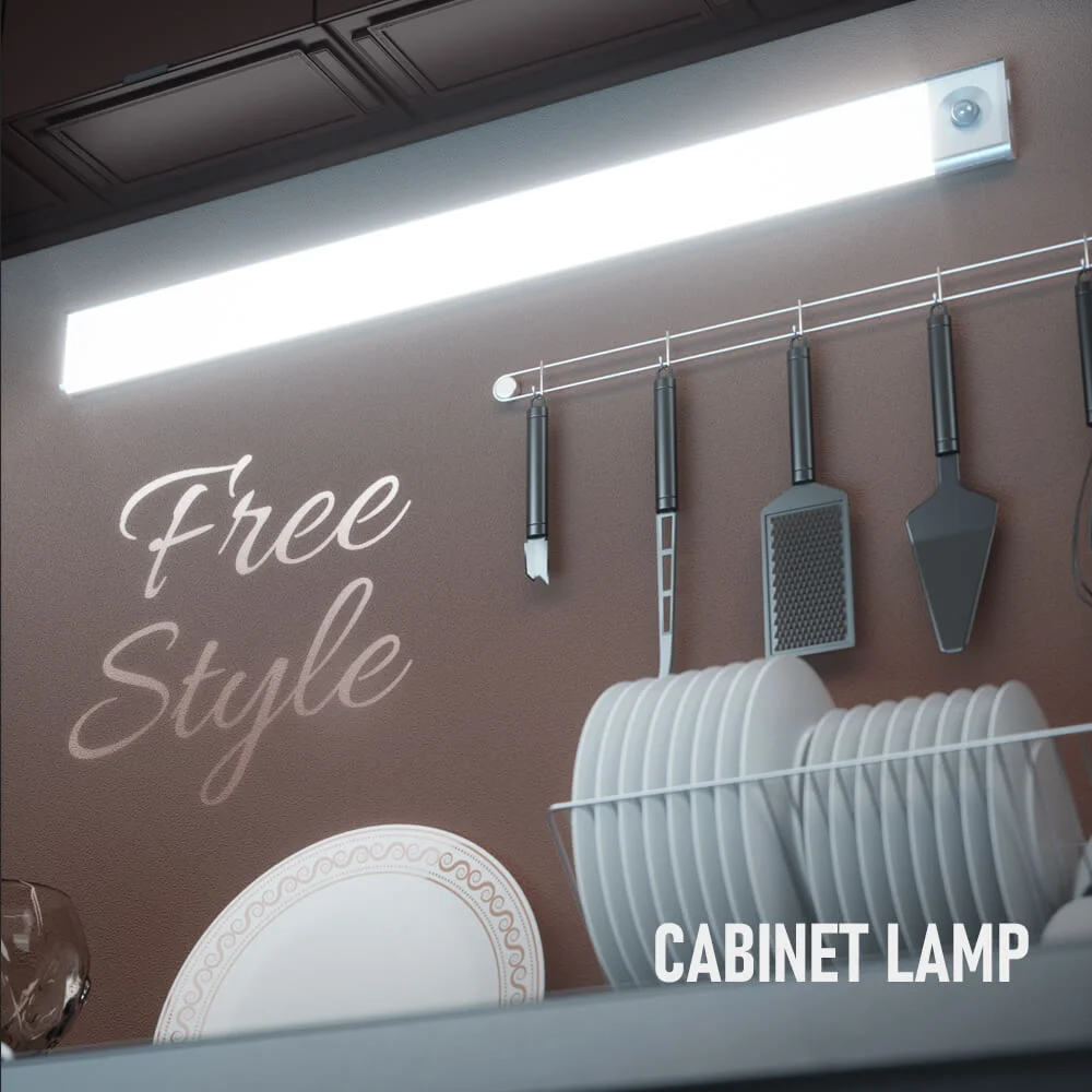 Lampki do szafy z czujnikiem ruchu, które można ładować