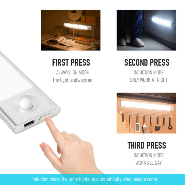 Lampki do szafy z czujnikiem ruchu, które można ładować - obrazek 4